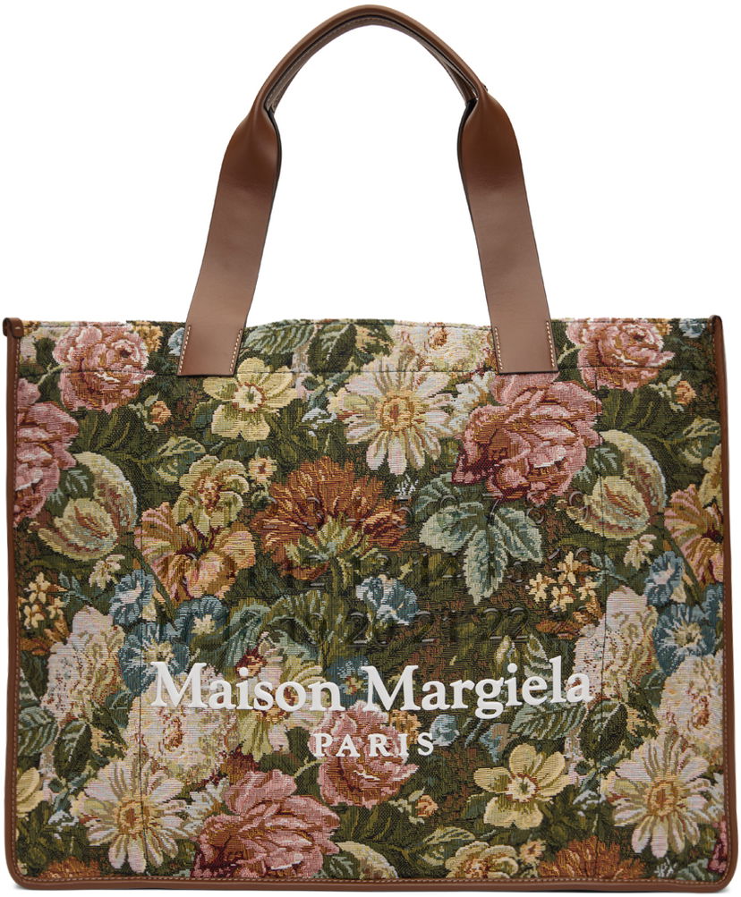 Tygpåse Maison Margiela Floral Large Tote Bag Flerfärgad | SB2WC0003 P7171