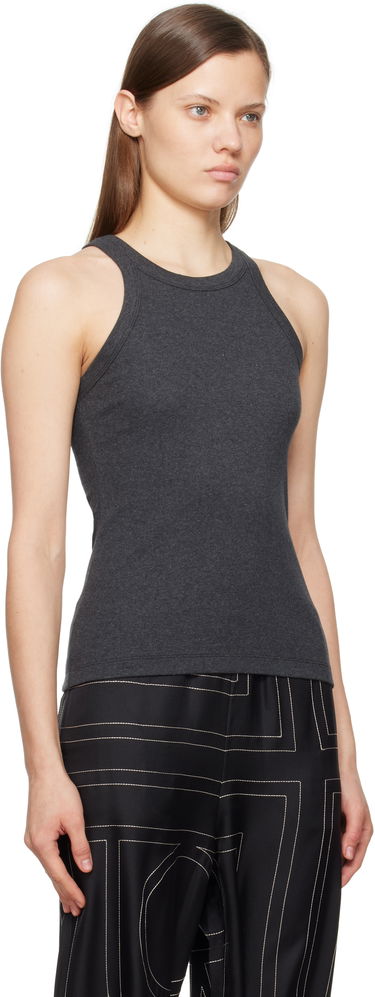 Linne TOTEME TOTEME Curved Rib Tank Top Grå | 243-WRT1129-FB0246, 1