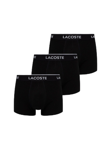 Boxare Lacoste 3Pack Casual Cotton Stretch Boxers Svart | 5H3389