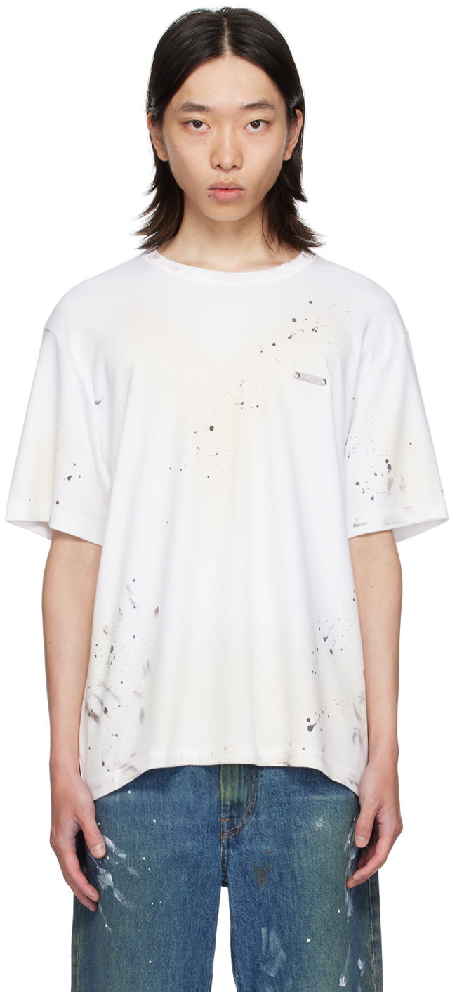 T-shirt Helmut Lang T-Shirt With Print Vit | O05HM596