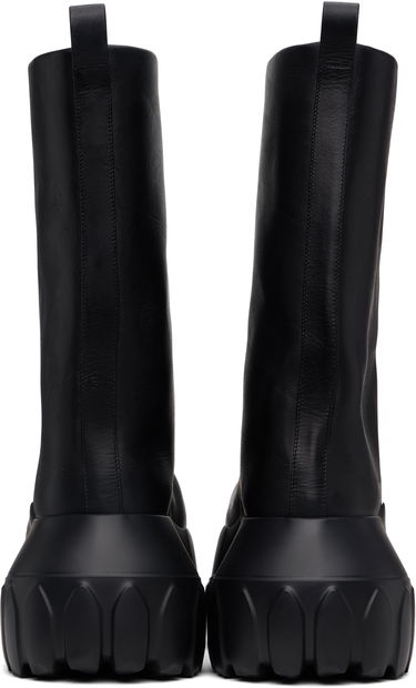 Sneakers och skor Rick Owens Rick Owens Hollywood Flared Mega Tractor Boots Svart | RR01E5864 LCH, 1