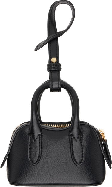 Nyckelringar Stella McCartney Stella McCartney Stella Ryder Charm Embossed Keychain Svart | 7V0134WP0533, 1
