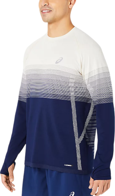 T-shirt Asics Long Sleeve Running Shirt Blå | 2011c394-200, 2