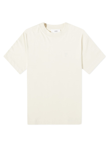 T-shirt AMI Tonal Heart Tee Vit | UTS012-726-150