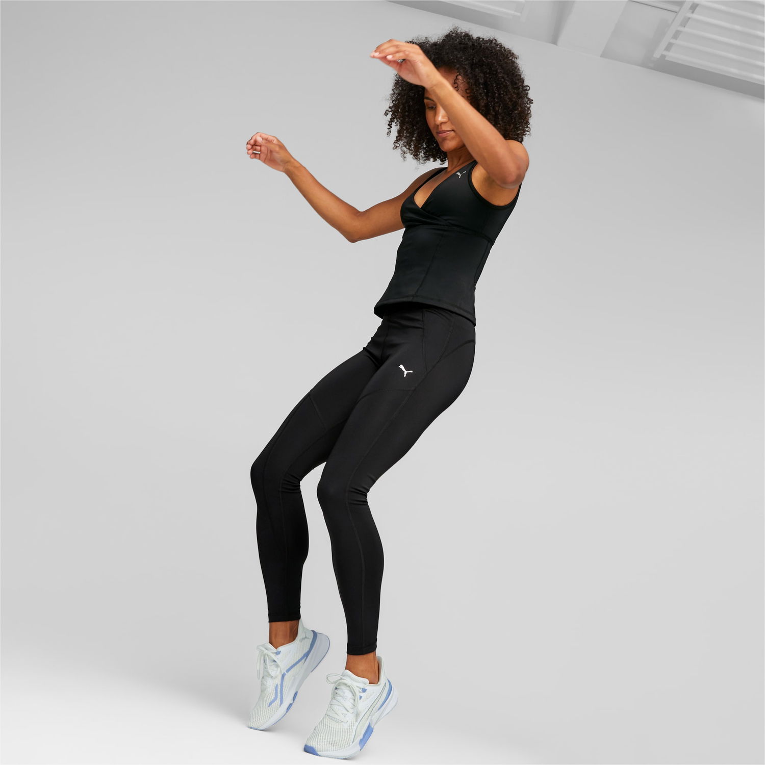 Damasker Puma x PAMELA REIF Ruching Contour Training Leggings Svart | 523067_01, 0