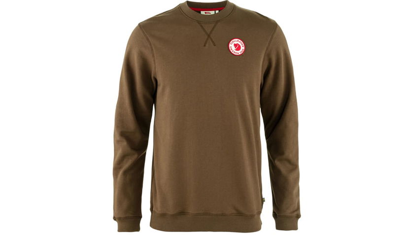 Sweatshirt FJÄLLRÄVEN 1960 Logo Badge Crewneck Sweatshirt Brun | F87163-299