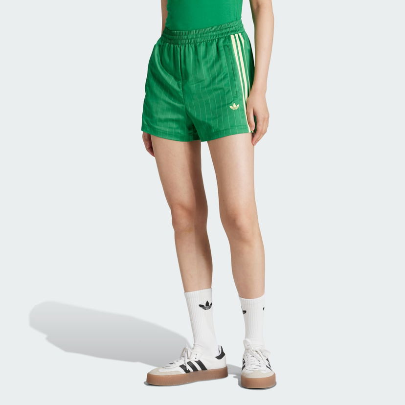 Shorts adidas Originals adidas Originals Pinstripe Satin Shorts Grön | KD2284
