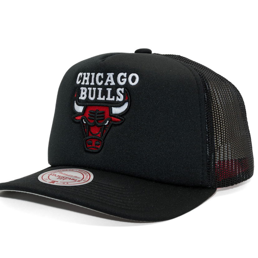 Keps Mitchell & Ness Mitchell & Ness Chicago Bulls Hidden Trucker Snapback Svart | HT11408-CBUBLCK