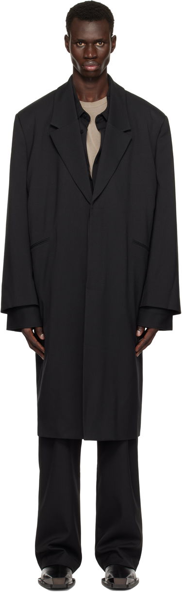 Rockar Entire Studios Entire Studios Single Breasted Coat Svart | ES2686BW, 0