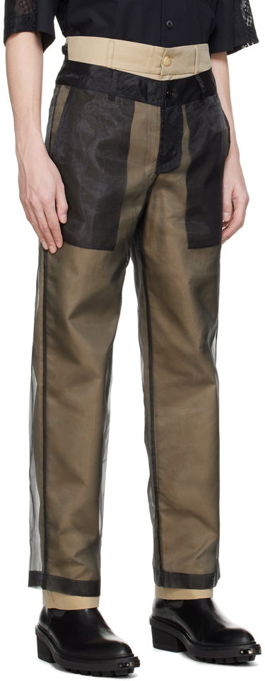 Byxor Feng Chen Wang Feng Chen Wang Layered Trousers Brun | FUS17TR08, 1