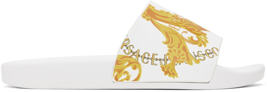 Sneakers och skor Versace Jeans Couture Shelly Chain Couture Slides "White" Vit | E75YA3SQ4_EZS834, 0