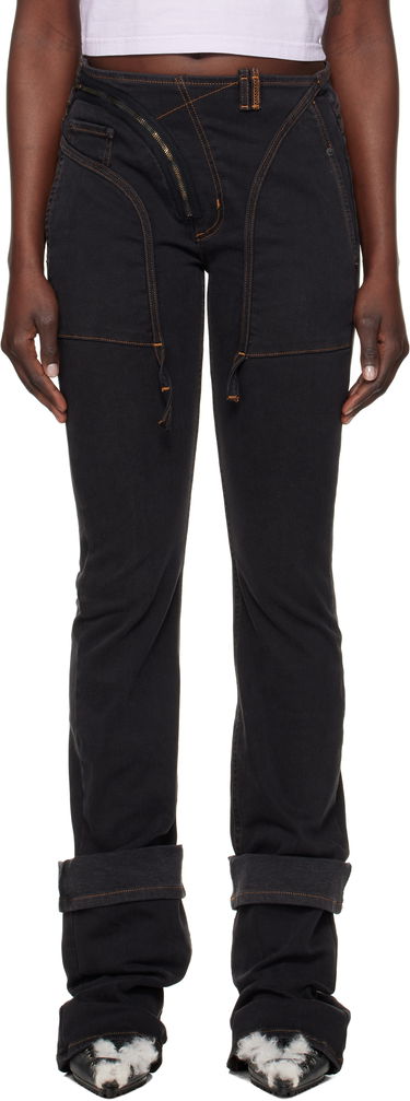 Jeans Ottolinger Ottolinger Open Back Denim Jeans Svart | 2217080211, 0