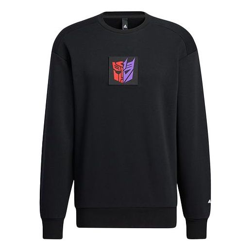 Sweater adidas Originals Transformers Crossover Graphic Print Pullover Svart | HM7449