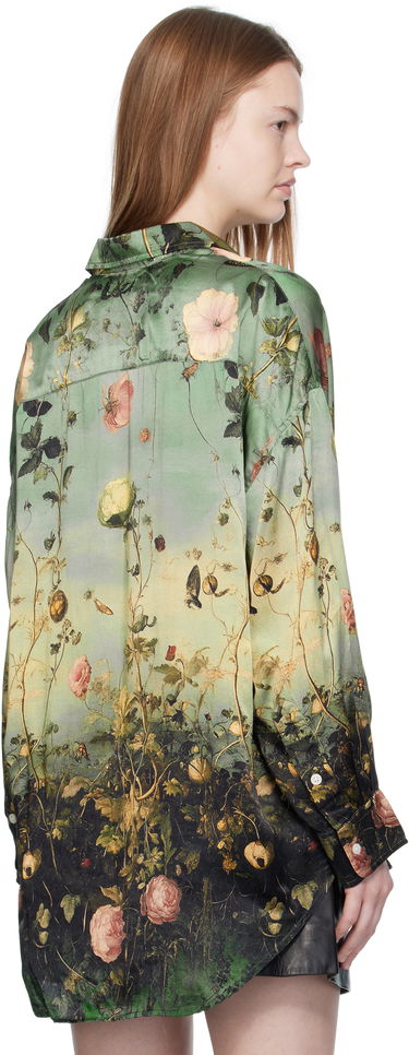Skjorta R13 R13 Drop Neck Floral Print Shirt Grön | R13WR004-R584A, 2