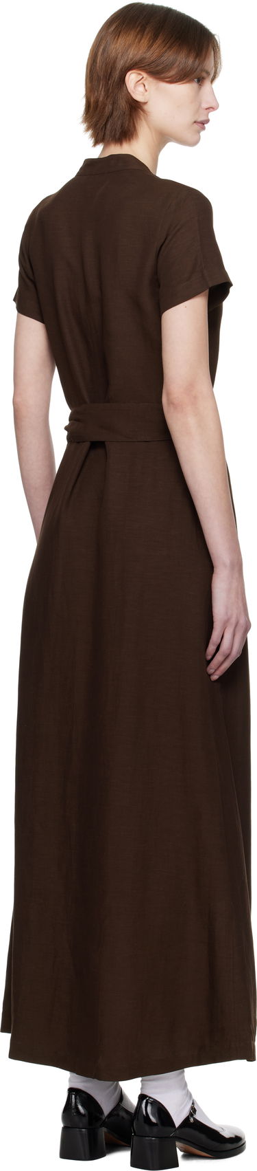 Klä A.P.C. A.P.C. Annelie Midi Dress Brun | VIALV-F35040, 2