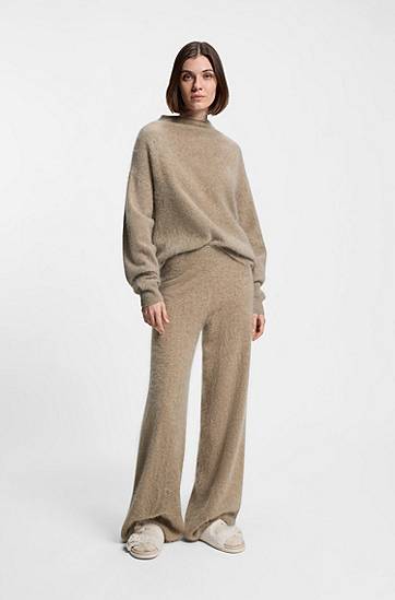 Sneakers och skor BOSS BOSS x Steiff buckled slides in teddy fabric Vit | 50554421, 1