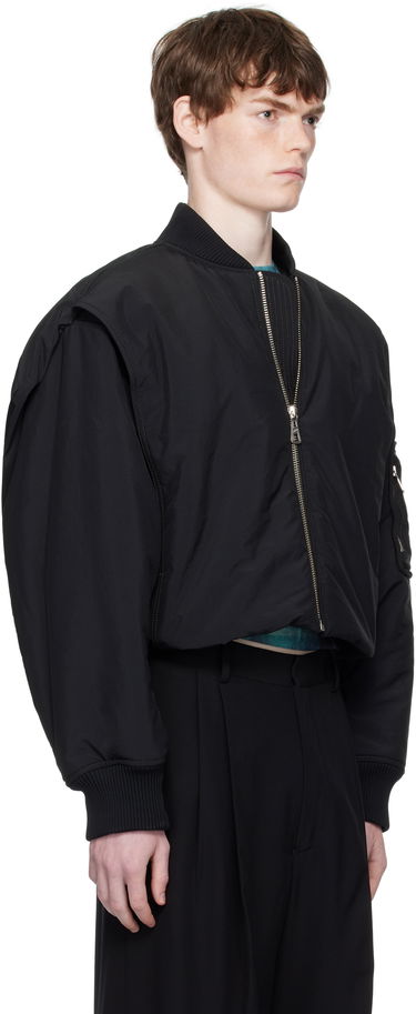 Bomberjacka Jean Paul Gaultier Jean Paul Gaultier 'The Hooded' Bomber Jacket Svart | 25/03-U-OU005-W007-00, 1