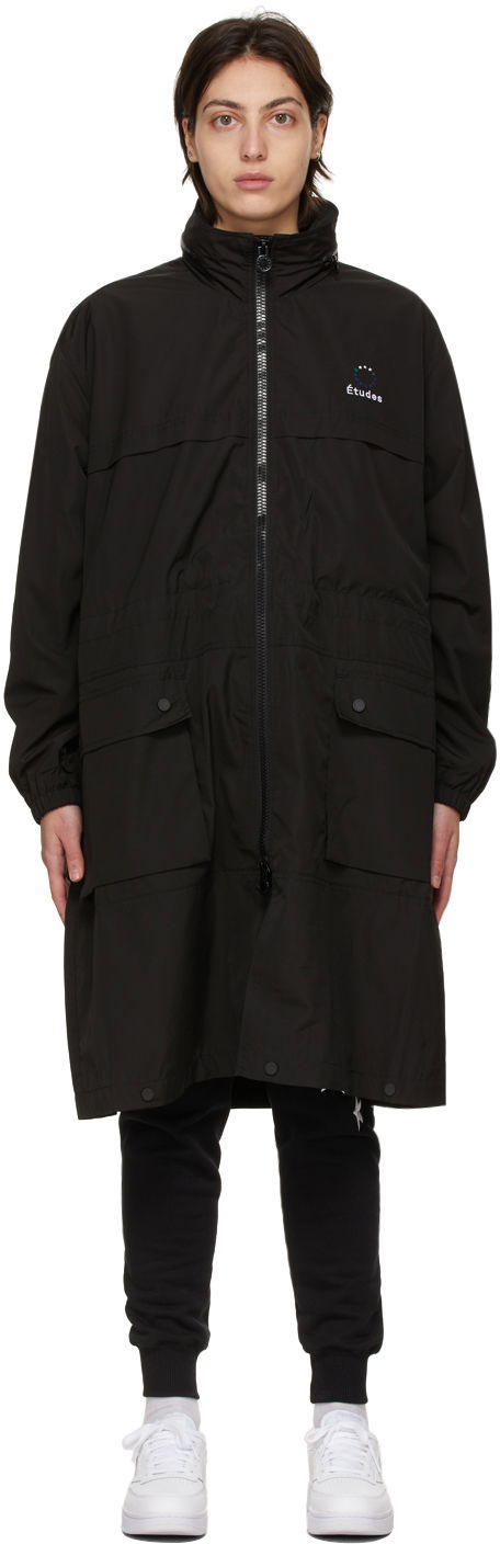 Vindjacka Études Air Full Coat Svart | E16B-025-01