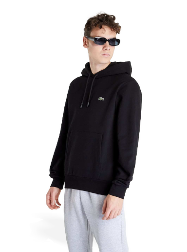 Sweatshirt Lacoste Organic Cotton Hooded Sweatshirt Svart | SH9623-031