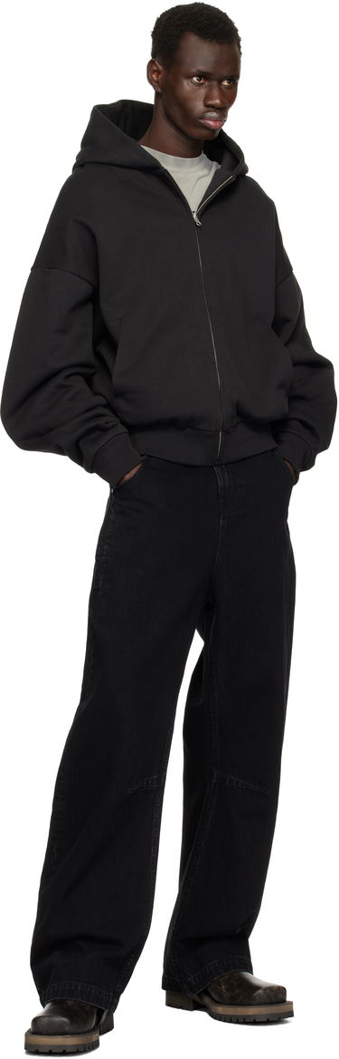 Sweatshirt Entire Studios Thermal Hoodie Svart | ES2488SO, 3