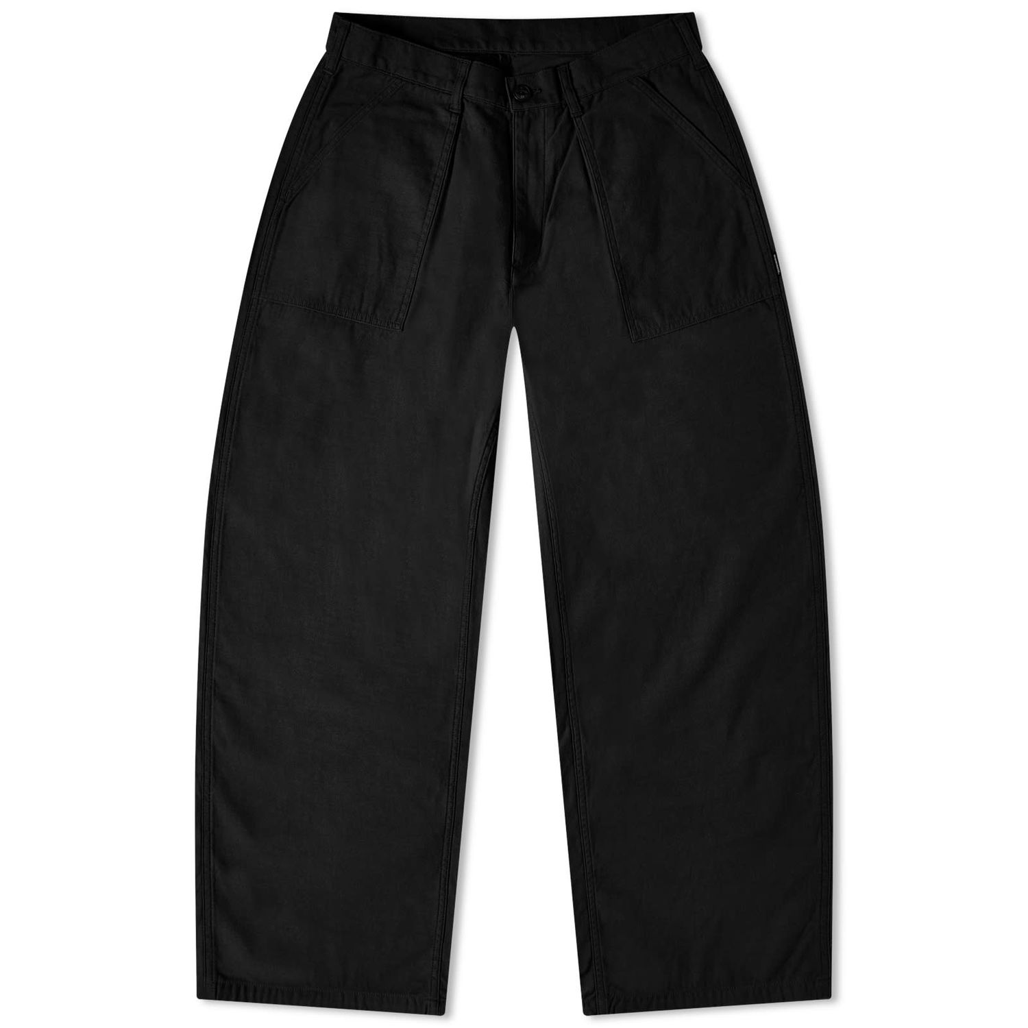 Byxor Neighborhood Wide Baker Trousers Svart | 232AQNH-PTM01-BK, 0