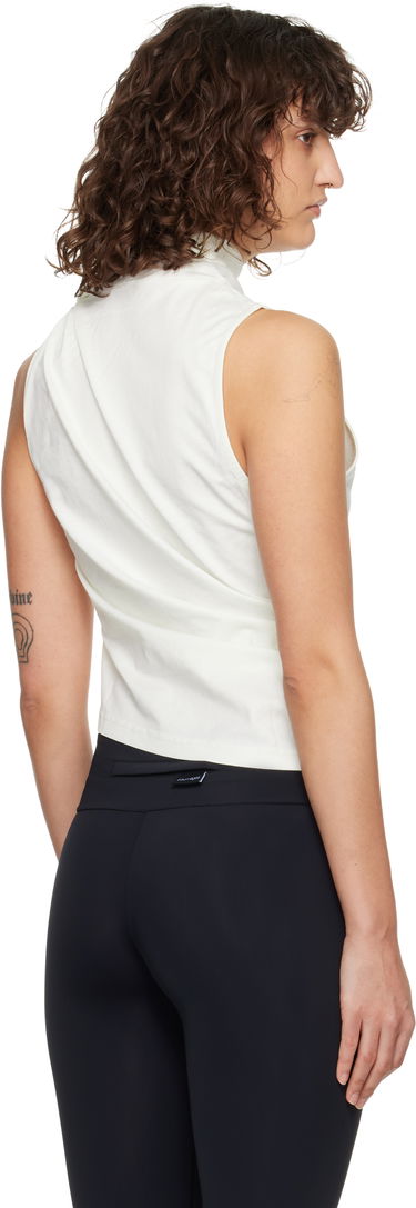 Linne Courrèges Courrèges Draped Jersey Tank Top Vit | 125JDE125JS0107, 2