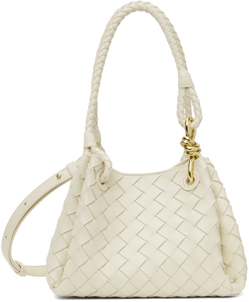 Handväska Bottega Veneta Small Andiamo Bag Vit | 796569 VCPPT