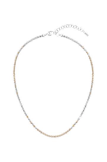 Halsband BOSS Adjustable Crystal Necklace Metallisk | 1580630