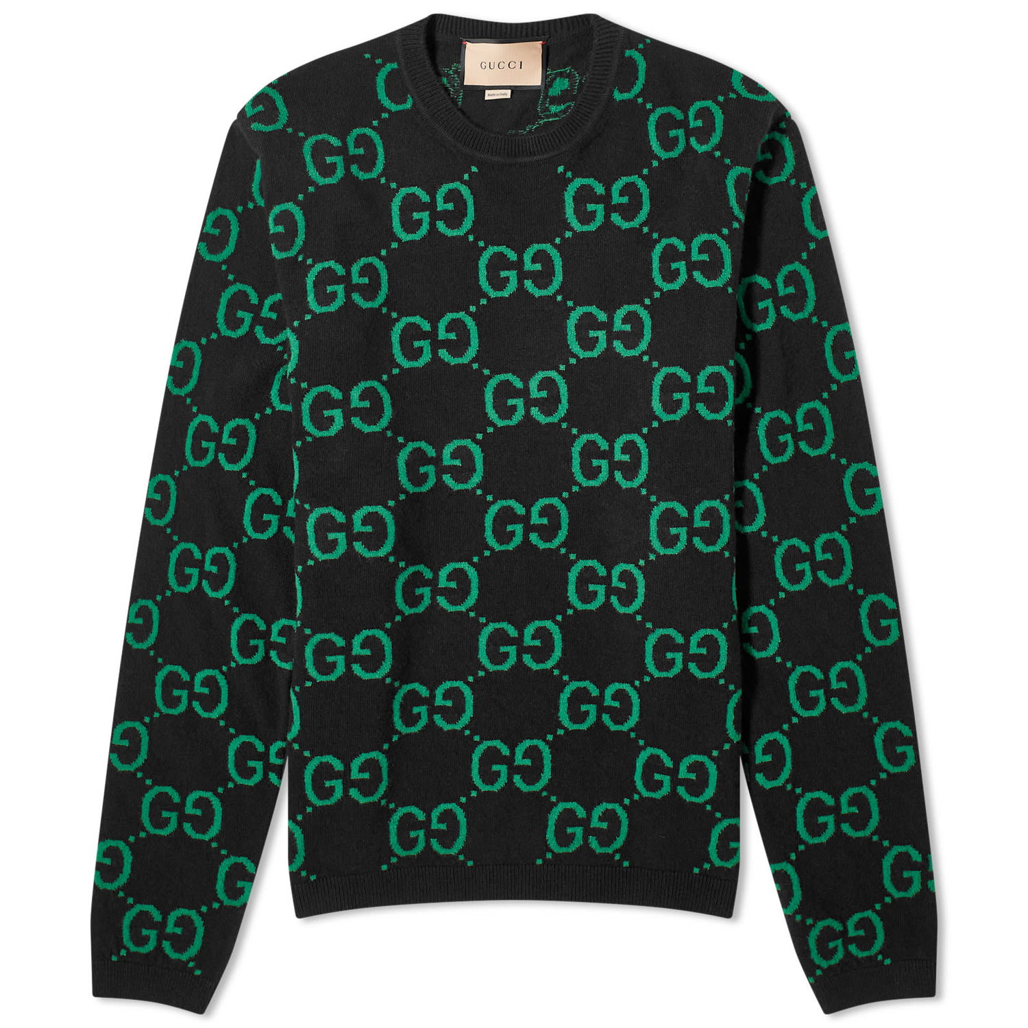 Sweater Gucci Jumbo GG Jacquard Crewneck Svart | 692900-XKCC5-1064, 0