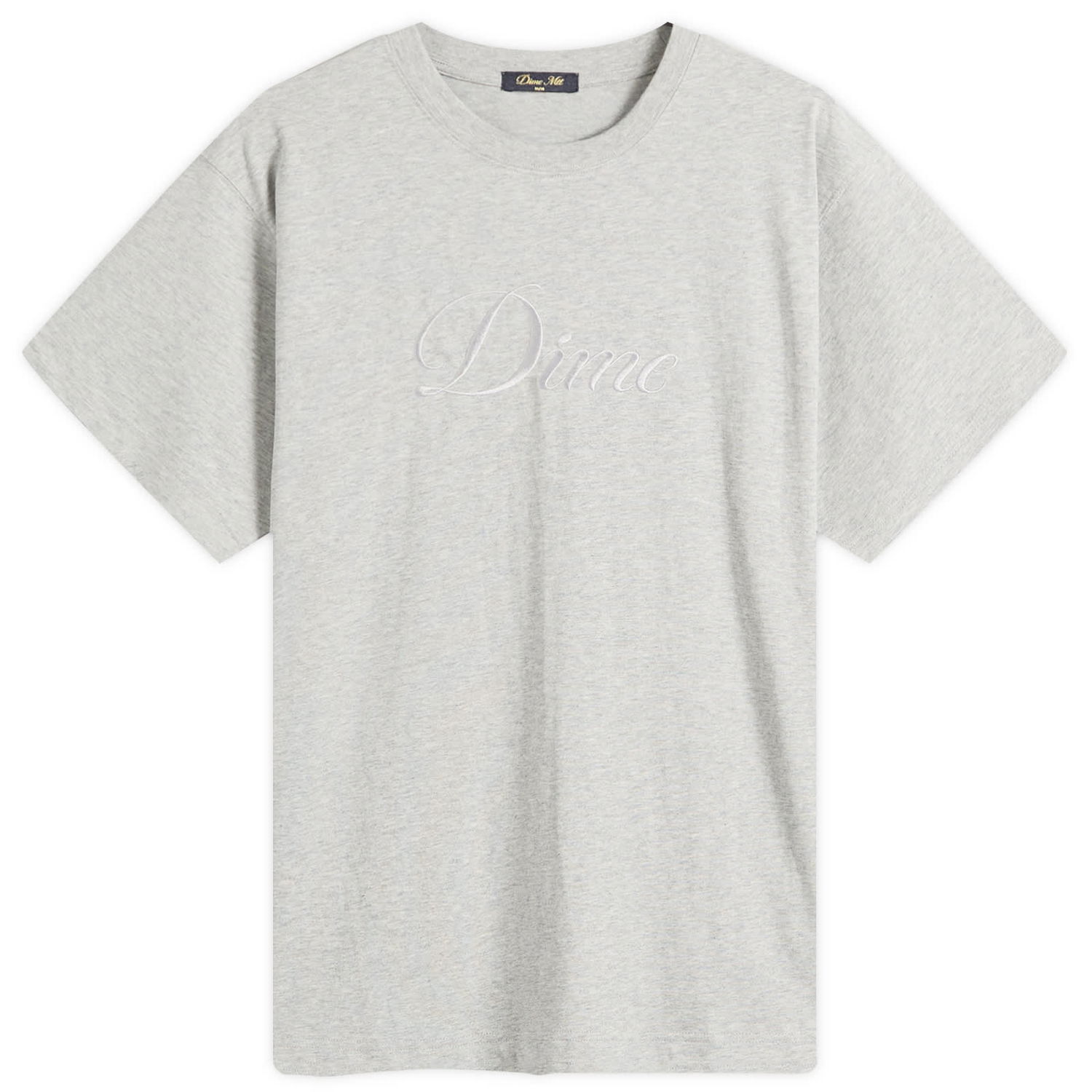 T-shirt Dime Dime Cursive T-Shirt, Size Large Grå | DIMEFA2574GRY, 0