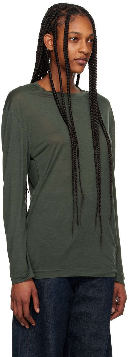 T-shirt LEMAIRE Soft Long Sleeve T-Shirt Grön | TO1171 LJ1011, 1