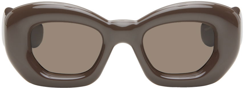 Solglasögon Loewe Inflated Butterfly Sunglasses Brun | LW40117I@4748E, 0