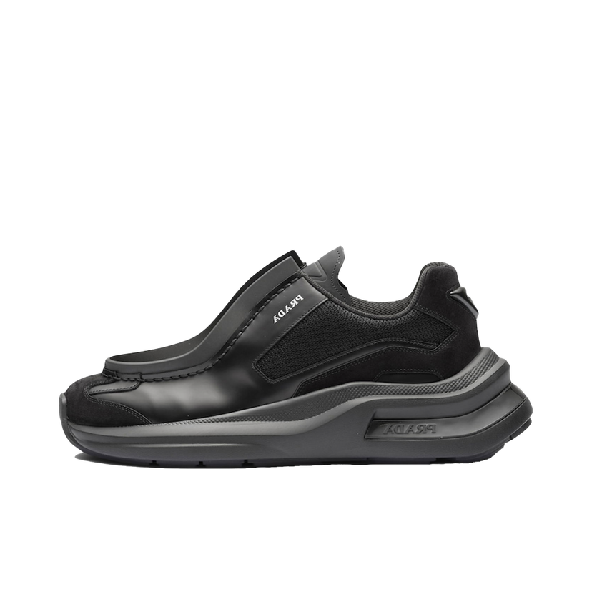 Sneakers och skor Prada Brushed Leath Bike Fabric Suede "Black" Svart | 2EG424_3C37_F0002
