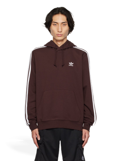 Sweatshirt adidas Originals 3-Stripe Hoodie Svart | II5768
