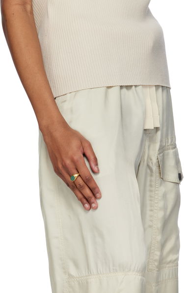 Ringa Dries Van Noten Dries Van Noten Stone Signet Ring Metallisk | 251-028203-092, 1