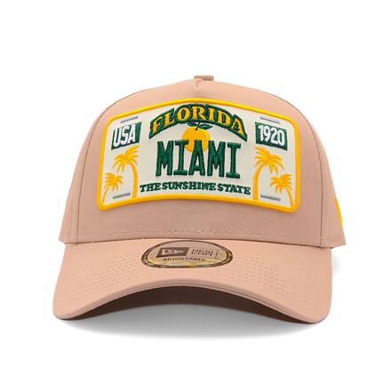 Keps New Era New Era 9FORTY A-Frame License Plate Adjustable Cap Rosa | 60595462, 1