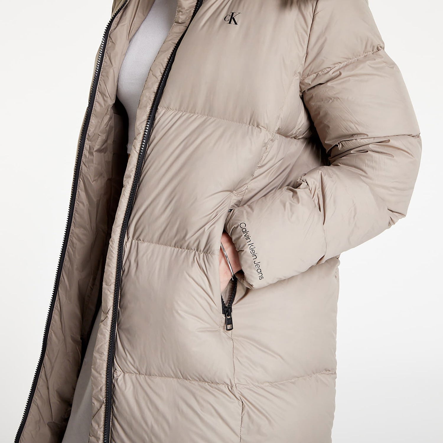Pufferjacka CALVIN KLEIN Ck Mw Down Coat Long Puffer Grå | J20J219820 A03, 1