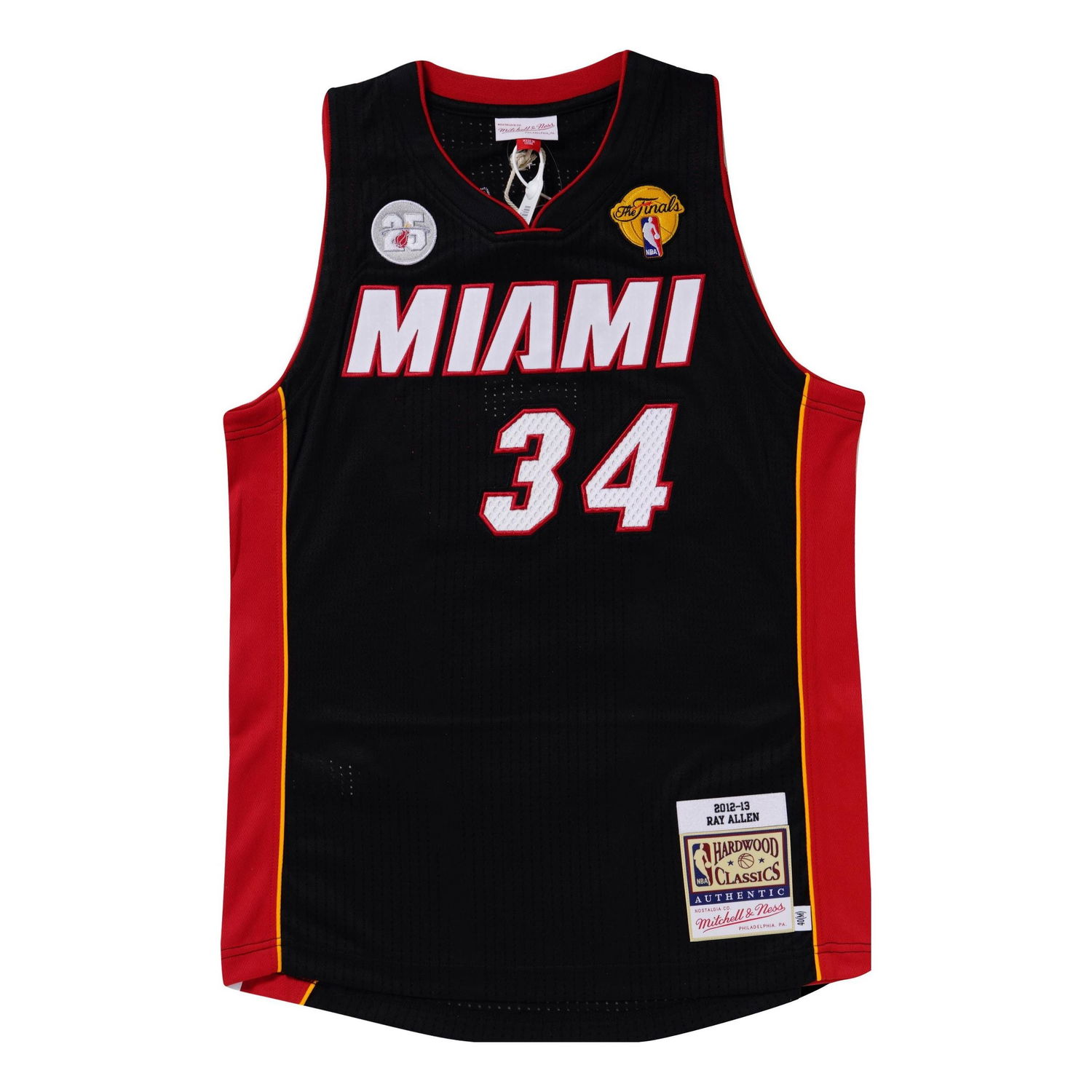 Jersey Mitchell & Ness Authentic Miami Heat Ray Allen 2012-13 Jersey Svart | AJY44943-MHE12RALBLCK, 0