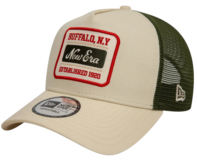 Keps New Era New Era Patch 9FORTY A-Frame Trucker Cap Beige | 60595467-60595467