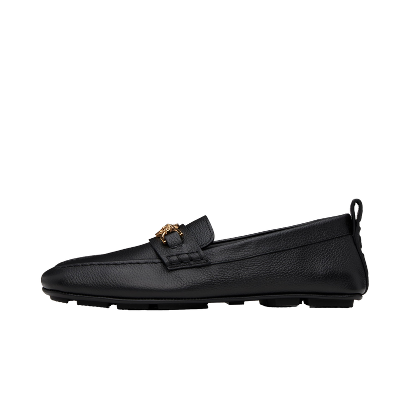 Sneakers och skor Versace Leather Driver Loafers Svart | 1017072_1A12110