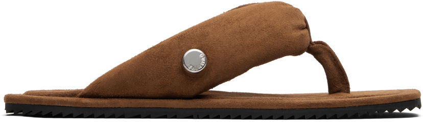 Badkläder The Attico Attico Indie Flip-Flops Brun | 250WSH00797 LBT007AA