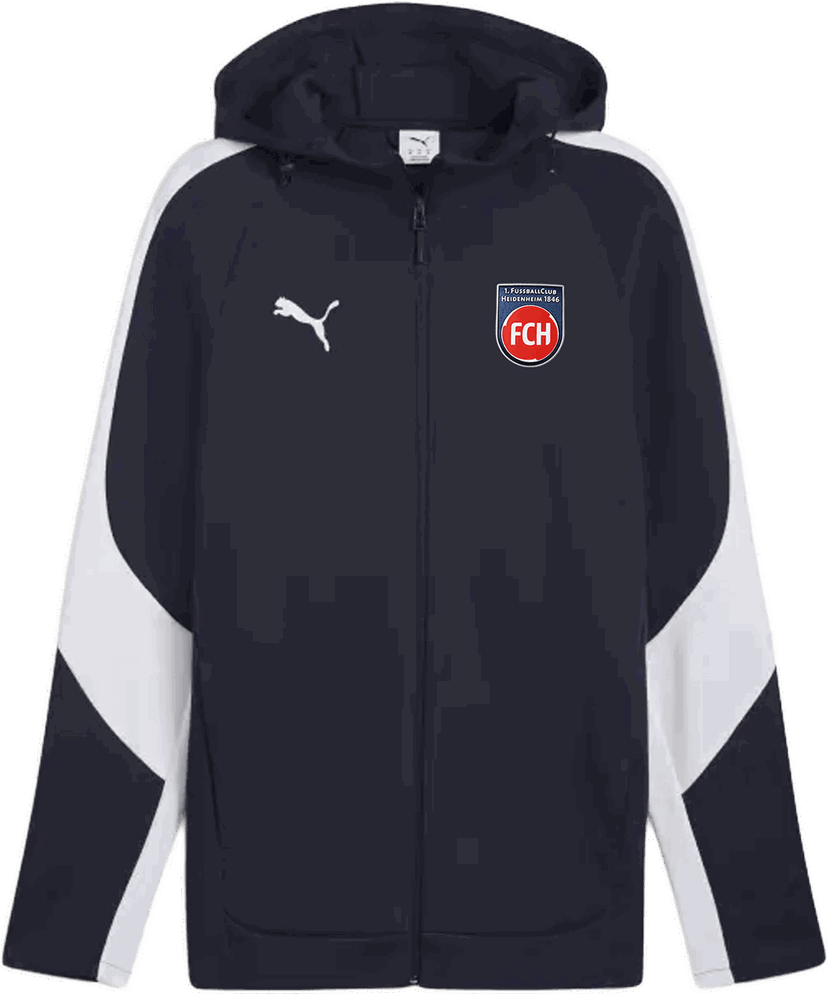 Sweatshirt Puma 1. FC Heidenheim Puma Hoody Mörkblå | 5fch659947-06