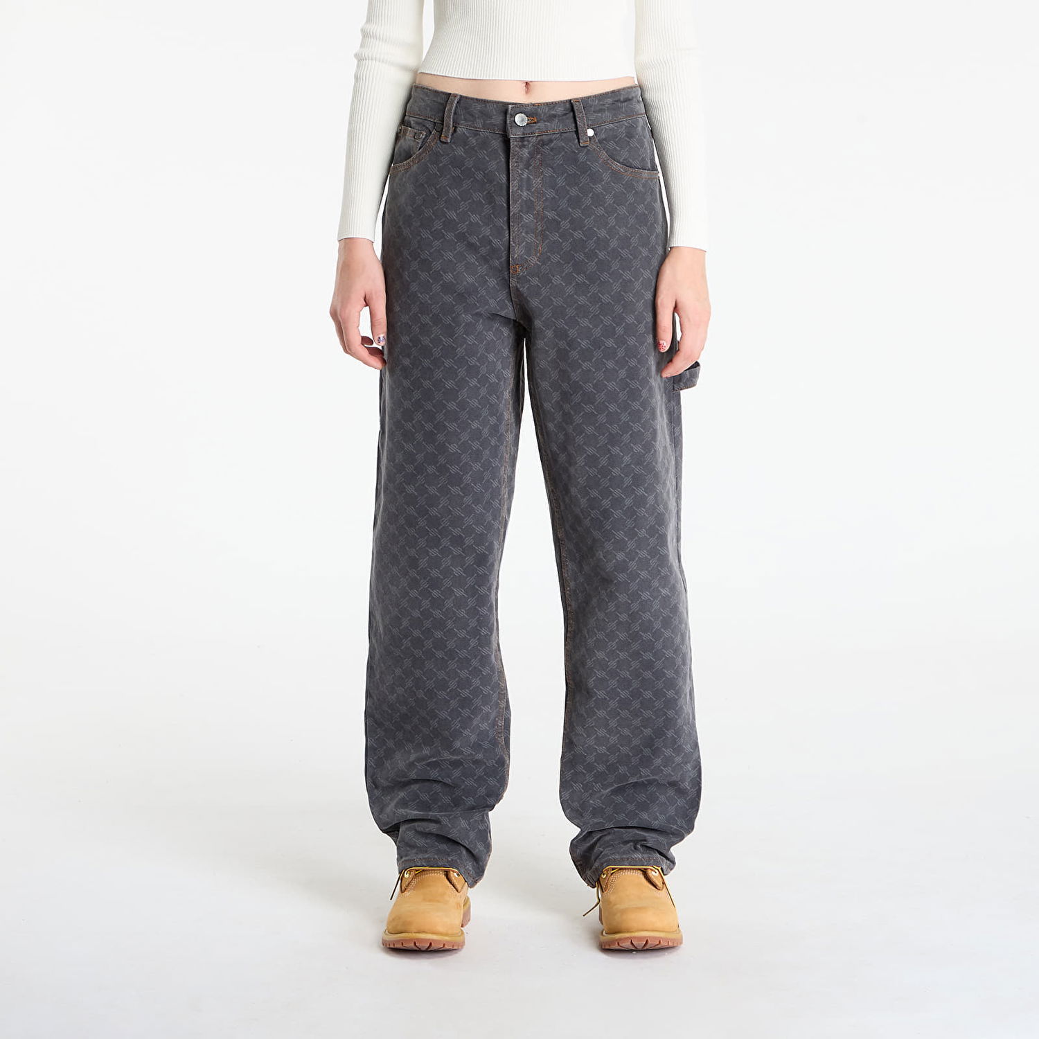 Jeans DAILY PAPER Monogram Workwear Amba Jeans Grå | 2523034, 0