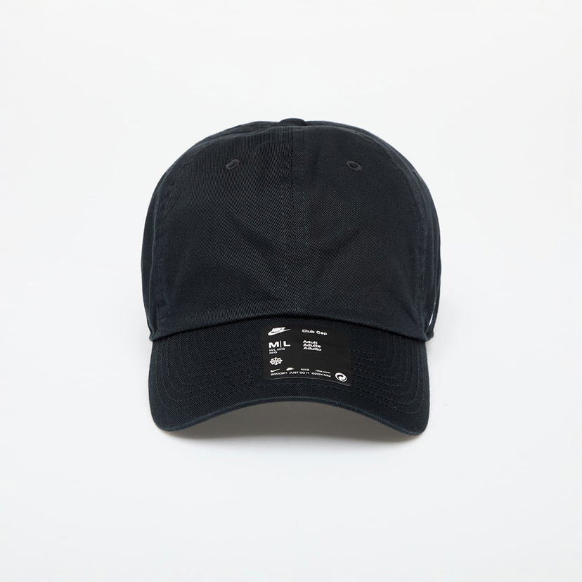 Keps Nike Club Cap Unstructured Cap Black/ White Svart | FQ1361-010