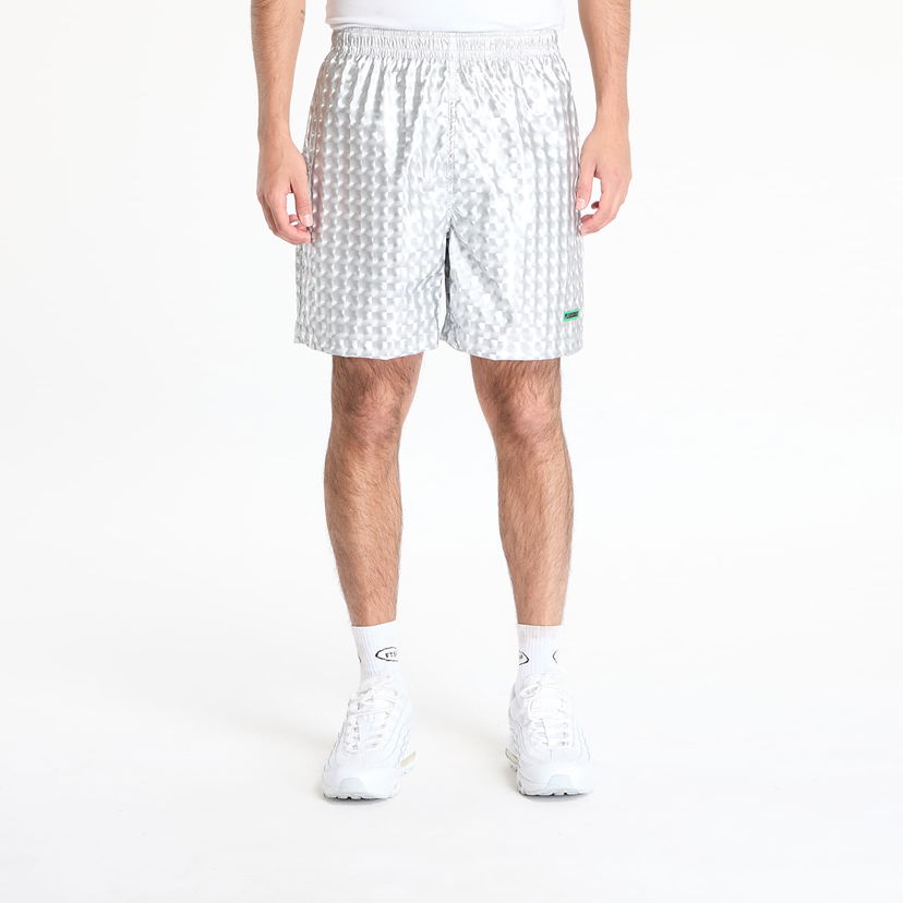 Shorts Pleasures PLEASURES Pulley Active Shorts Metallisk | P25SU032 SILVER