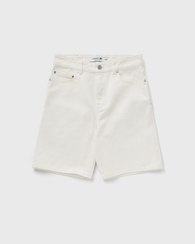 Shorts Lacoste Lacoste Straight Fit Denim Bermuda Shorts Vit | FH9932-70V