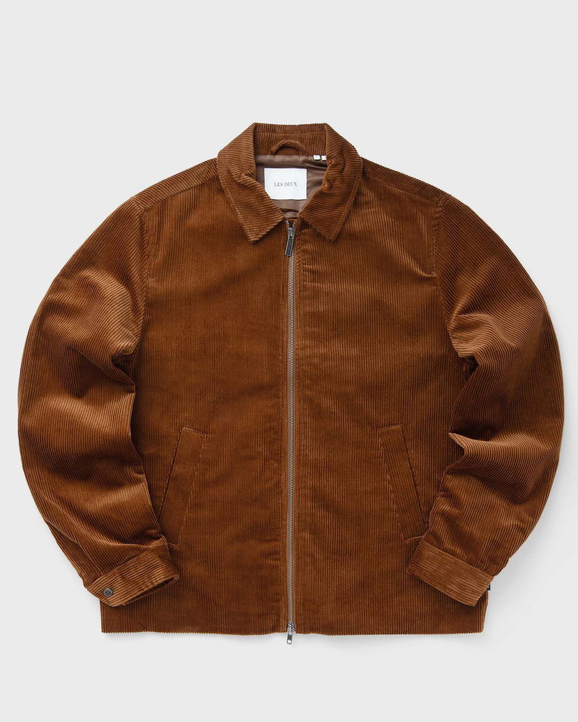 Jacka Les Deux Corduroy Coach Jacket Brun | 1000383-819