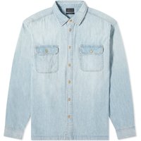 Skjorta John Elliott Princetown Denim Work Shirt Blå | E093G105570A, 1