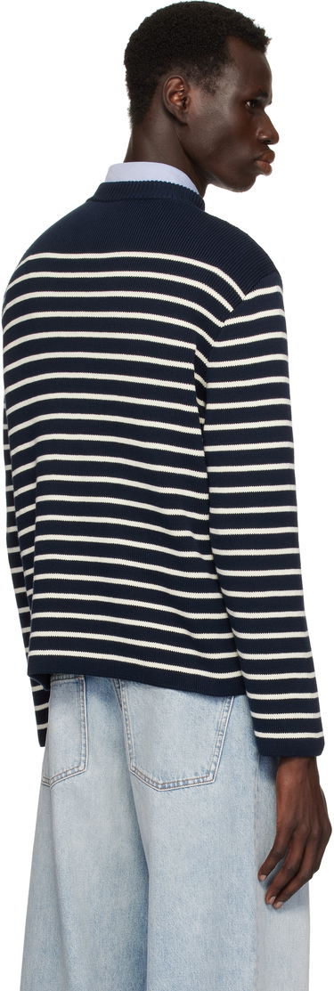 Sweater Valentino Valentino Striped Sweater Mörkblå | 6V3KC33MAR6, 2