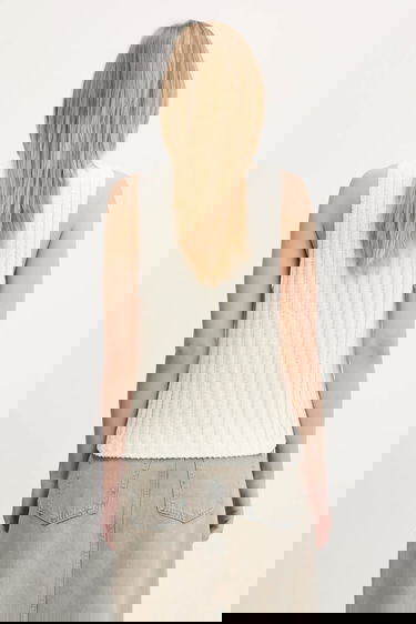 Linne Samsoe Samsoe Samsoe Samsoe Salou Knit Vest Vit | F25100068, 2